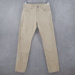 Patagonia Performance Twill Straight Jeans Men's 33x33 Khaki Outdoors Hiking